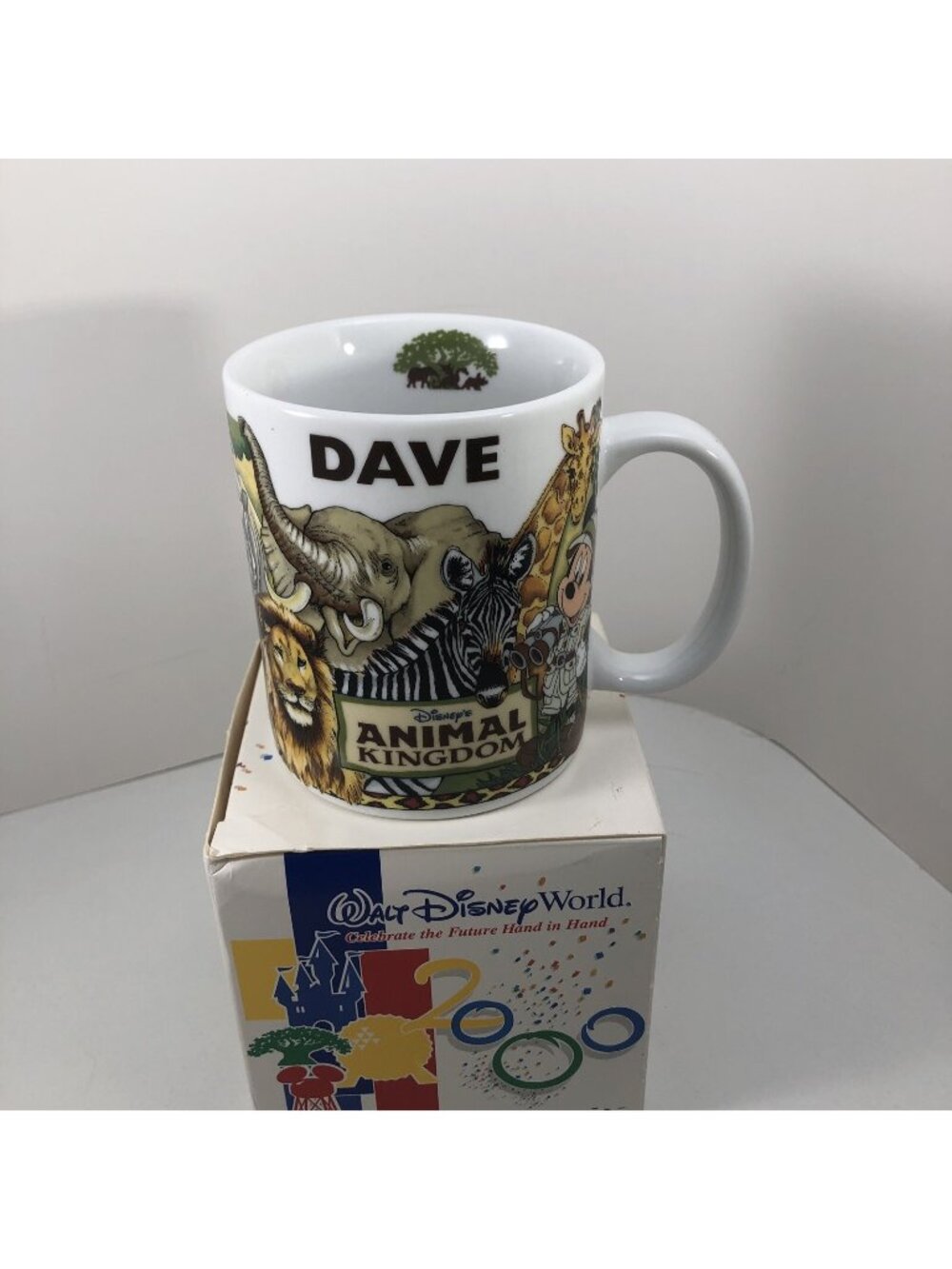 Disney Animal Kingdom Coffee Mug Tea Cup Mickey Safari Personalized DAVE